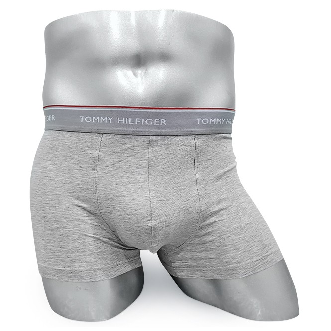 Мужские боксеры Tommy Hilfiger серые мелкий шрифт T07 Мужские боксеры Tommy Hilfiger серые мелкий шрифт T07
