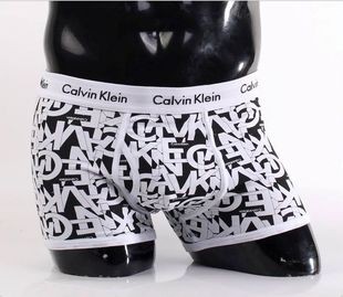 Мужские трусы Calvin Klein 365 белые большие буквы A072