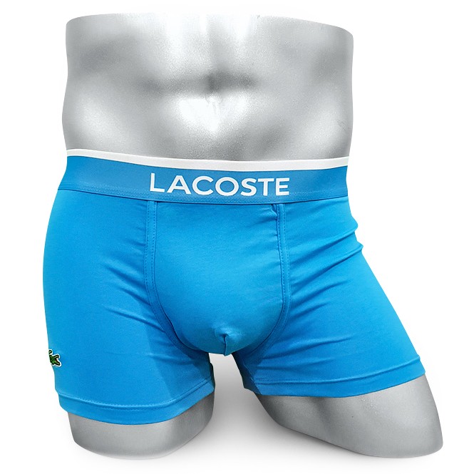 Мужские боксеры Lacoste голубые L04 Мужские боксеры Lacoste голубые L04