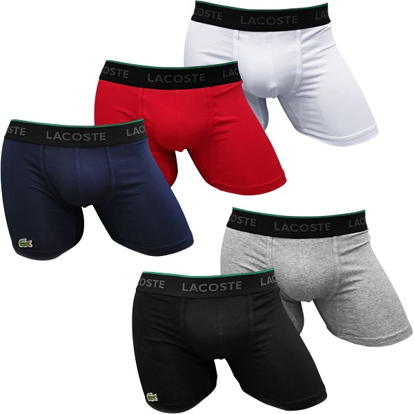 5 ШТ Набор мужских трусов Lacoste удлиненные