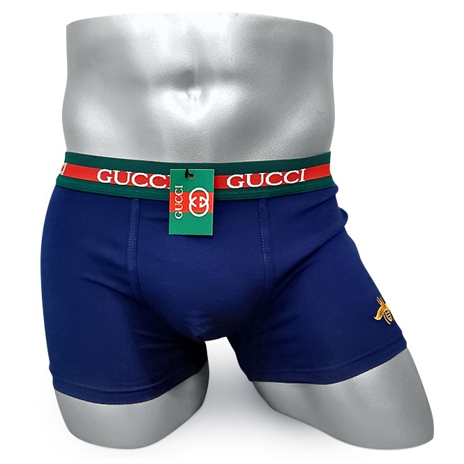 Мужские трусы Gucci темно-синие G04