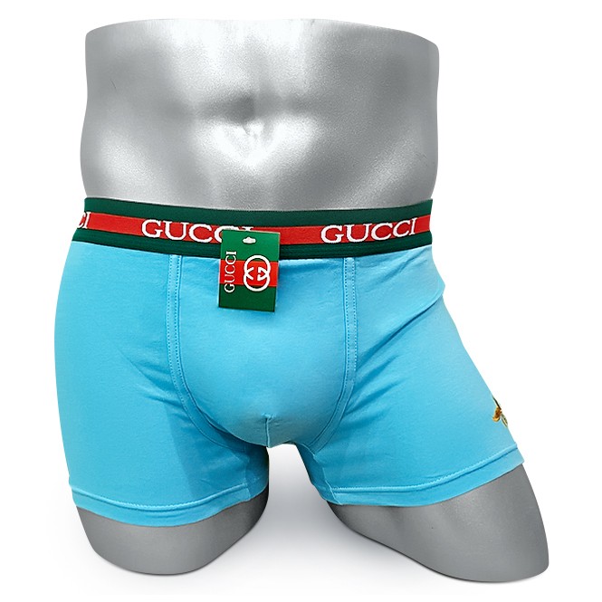 Мужские трусы Gucci голубые G05