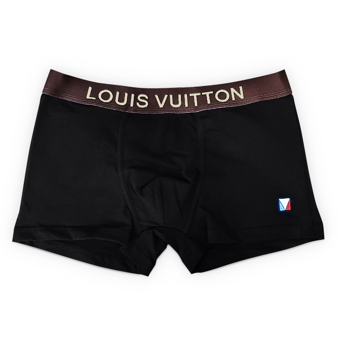 Мужские трусы Loius Vuitton черные LV01 Мужские трусы Loius Vuitton черные LV01
