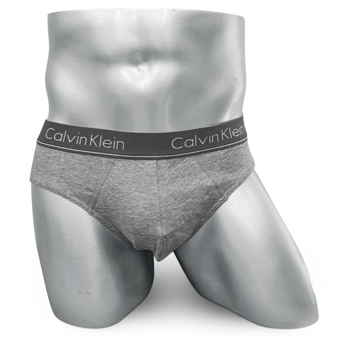 Мужские брифы (плавки) Calvin Klein серые с серой резинкой CK07 Мужские брифы (плавки) Calvin Klein серые с серой резинкой CK07