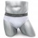 Мужские брифы (плавки) Calvin Klein белые с серой резинкой CK08 