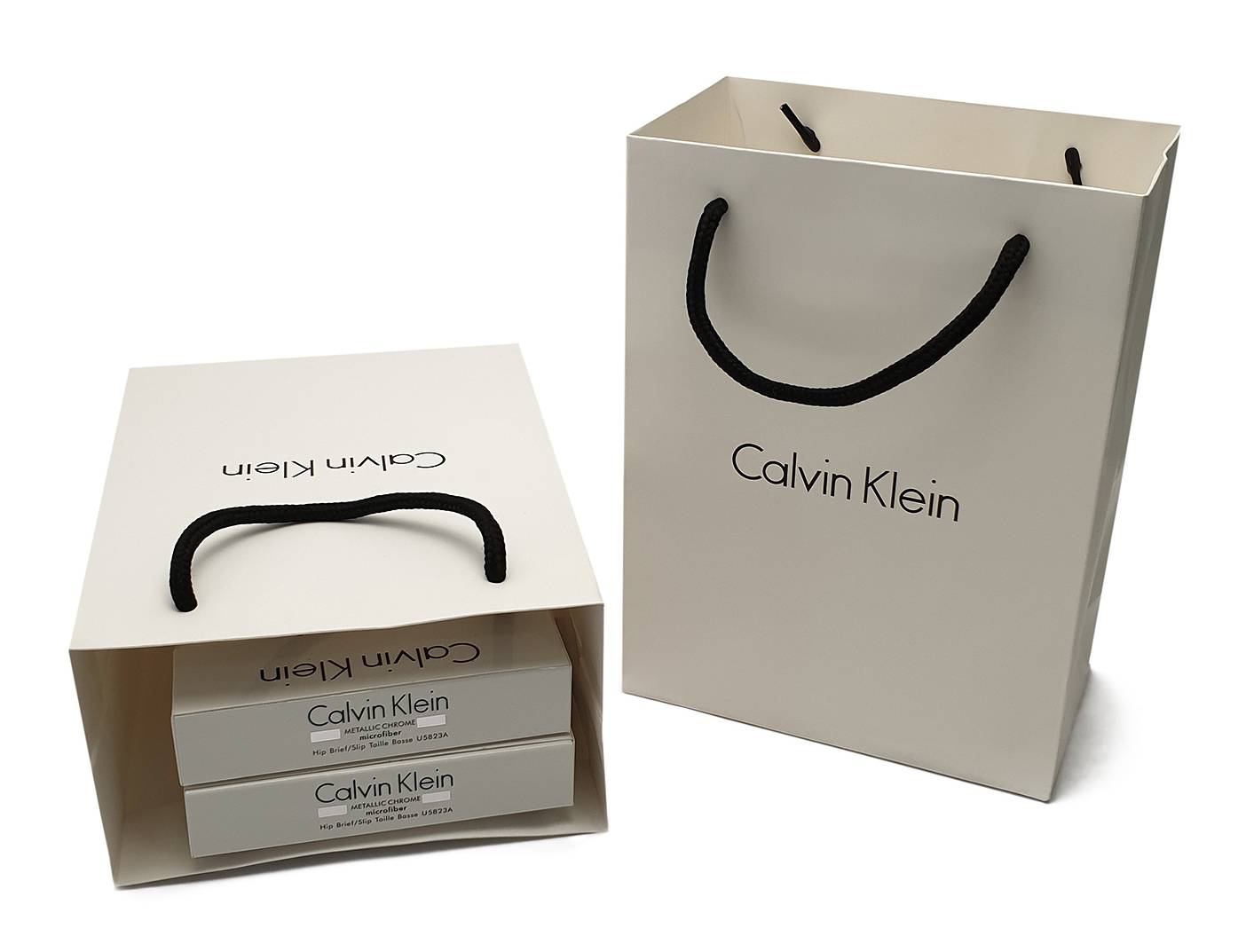 Calvin klein 2025 metallic chrome microfiber