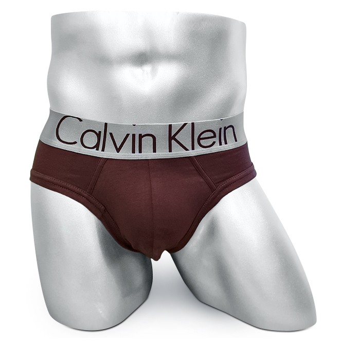 Мужские брифы Calvin Klein коричневые A106 Мужские брифы Calvin Klein коричневые A106