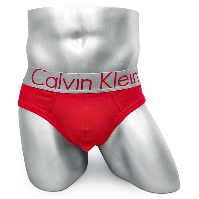 Мужские брифы Calvin Klein красные A108