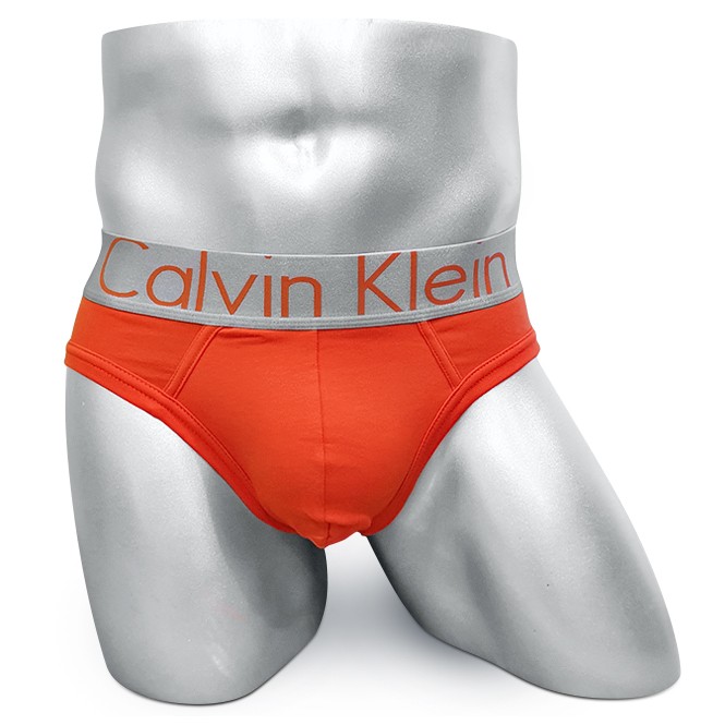 Мужские брифы Calvin Klein оранжевые A109