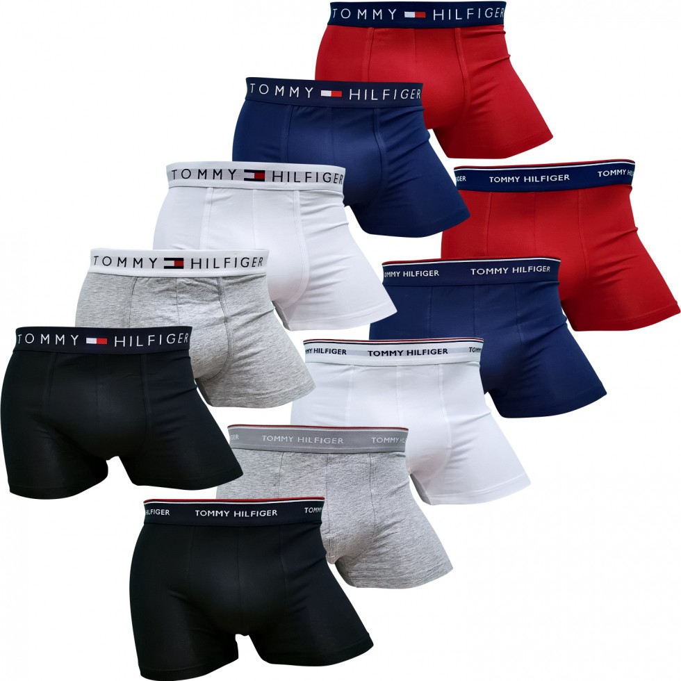 10 ШТ Набор мужских трусов Tommy Hilfiger 10 ШТ Набор мужских трусов Tommy Hilfiger
