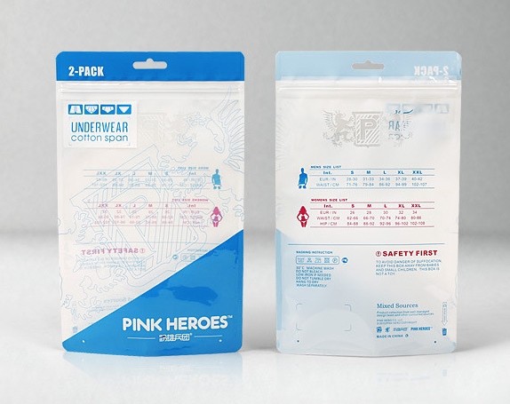 Пластиковый пакетик Pink Hero для 2 трусов PH5 Пластиковый пакетик Pink Hero для 2 трусов PH5