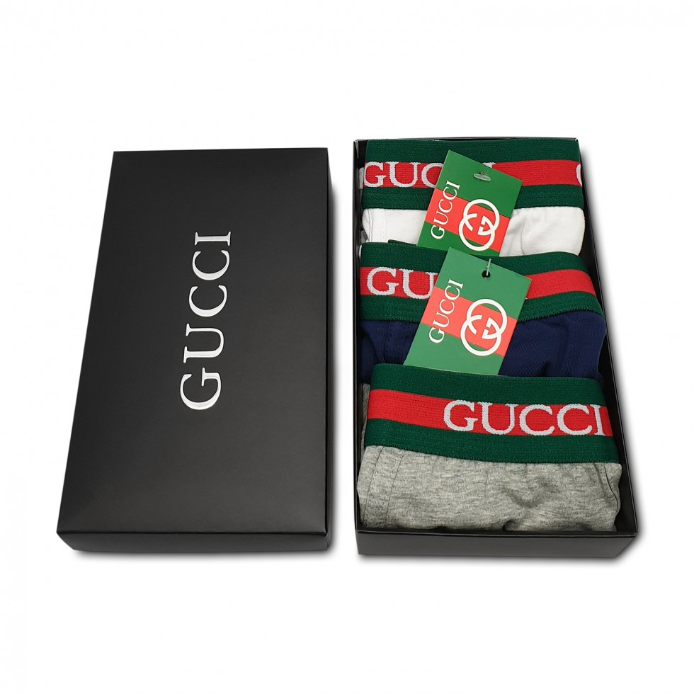 Картонная коробочка Gucci для 3 трусов GU2