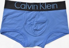 Мужские трусы Calvin Klein синие с черной резинкой Steel A020