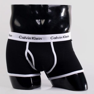 Мужские трусы Calvin Klein 365 черные с белой резинкой A032 Мужские трусы Calvin Klein 365 черные с белой резинкой A032