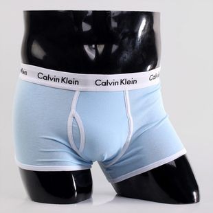 Мужские трусы Calvin Klein 365 светло-голубые с белой резинкой A037 Мужские трусы Calvin Klein 365 светло-голубые с белой резинкой A037