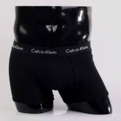 Мужские трусы Calvin Klein 365 черные с черной резинкой A038