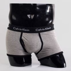 Мужские трусы Calvin Klein 365 серые с черной резинкой A040 Мужские трусы Calvin Klein 365 серые с черной резинкой A040