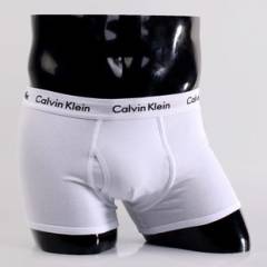 Мужские трусы Calvin Klein 365 белые с белой резинкой A036